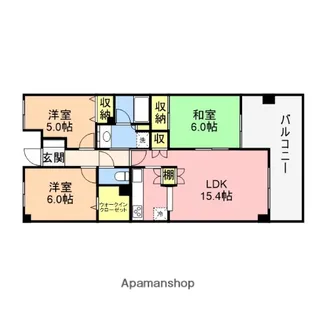 ダイアパレス大形本町【409号室】の間取り