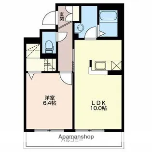 ベレオ笹口【2階】の間取り