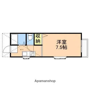 コーポ・セラヴィ【203号室】の間取り