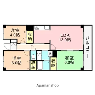 3LDKの間取り画像