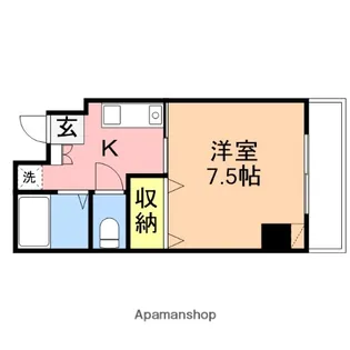 ゆうマンション【6階】の間取り