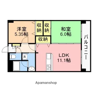 コンフォート・パルフェ【2階】の間取り