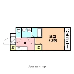 ファーストクラス空港西【108号室】の間取り