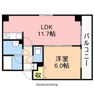 レガーロけやき通り【3階】の間取り