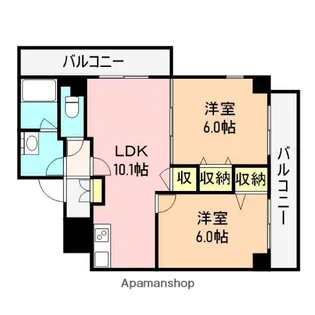 レガーロけやき通り【506号室】の間取り