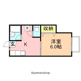 ハウスブリリアント【1階】の間取り