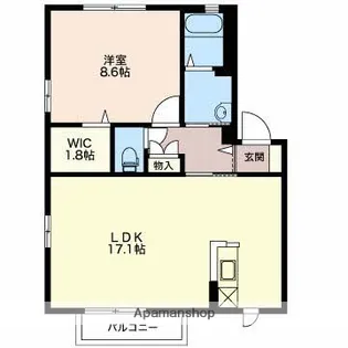 エスパシオ美里【2階】の間取り