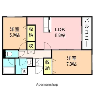 アーバンライフB【3階】の間取り
