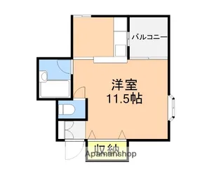 Nーハウス【202号室】の間取り