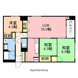 リバーシティ日東Ⅱ【4階】の間取り