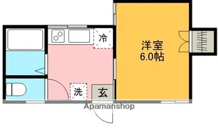 プラグイン藤見【202号室】の間取り