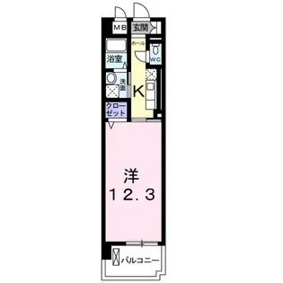 プラシード【4階】の間取り