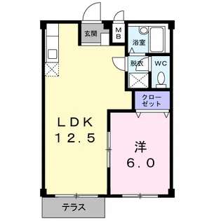 エルディム車場【1階】の間取り