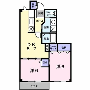 ラフィネ A【1階】の間取り