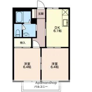 MハイツⅣ【1階】の間取り