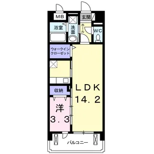 サンリット上近江【2階】の間取り