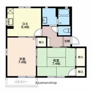 コーポ欅【2階】の間取り