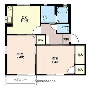 コーポ欅【1階】の間取り