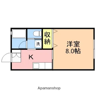 ギャザ・ソレント【102号室】の間取り