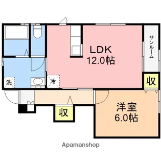 ミピアーチェ【B102号室】の間取り