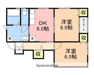 ミピアーチェ【A102号室】の間取り