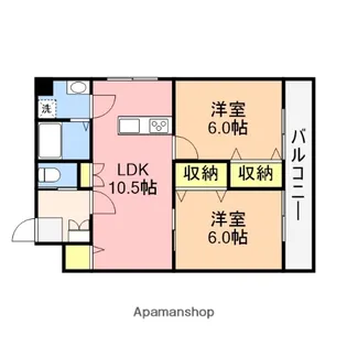 クラシック牡丹山【1階】の間取り