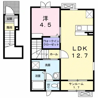 クレエ【2階】の間取り