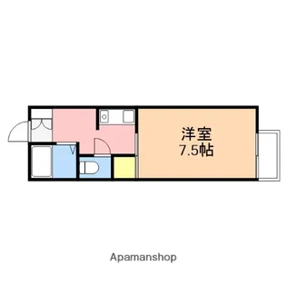 SAJA−もえぎ野【203号室】の間取り