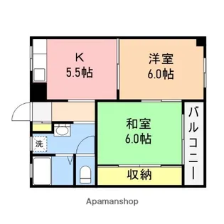 レジデンス中山【3階】の間取り