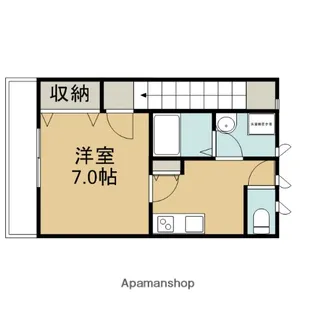 アーバン上大川前【3階】の間取り