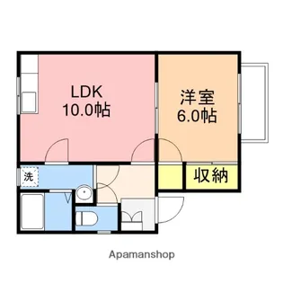 ハイムサンロード【2階】の間取り