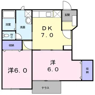 メイプルガーデン【1階】の間取り