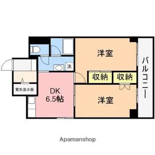 古町ツインタワーハイツ【8階】の間取り