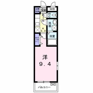 イリーデⅡ【2階】の間取り