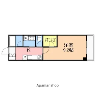 リヴェールおおがた【3階】の間取り