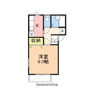 グランディールレーヴ【1階】の間取り