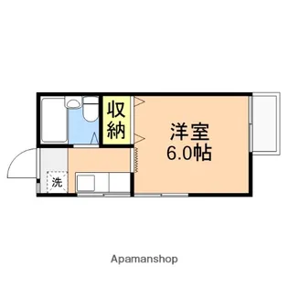 ハイム南万代【1階】の間取り