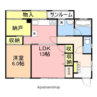 グリーンパレス【105号室】の間取り