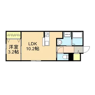 ガーデンシティ長潟【1階】の間取り