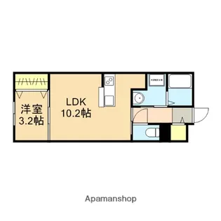 ガーデンシティ長潟【2階】の間取り