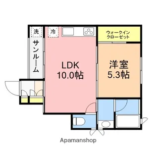 APARTMENT十三【1階】の間取り