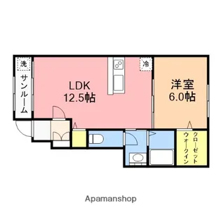 ロサージュⅢ【102号室】の間取り
