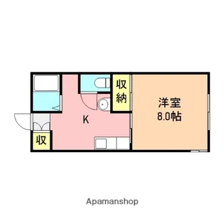 1Kの間取り画像