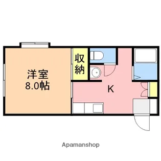 1Kの間取り画像
