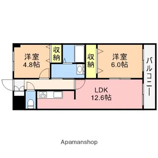 リバーサイド25【2階】の間取り