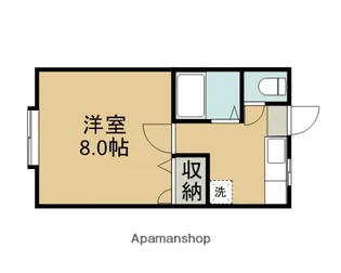 1Kの間取り画像