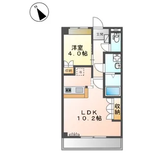 1LDKの間取り画像