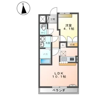 セント・フローラ【00101号室】の間取り
