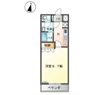 ラ・ルース中山【1階】の間取り