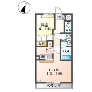 ルディーリベラ【00106号室】の間取り